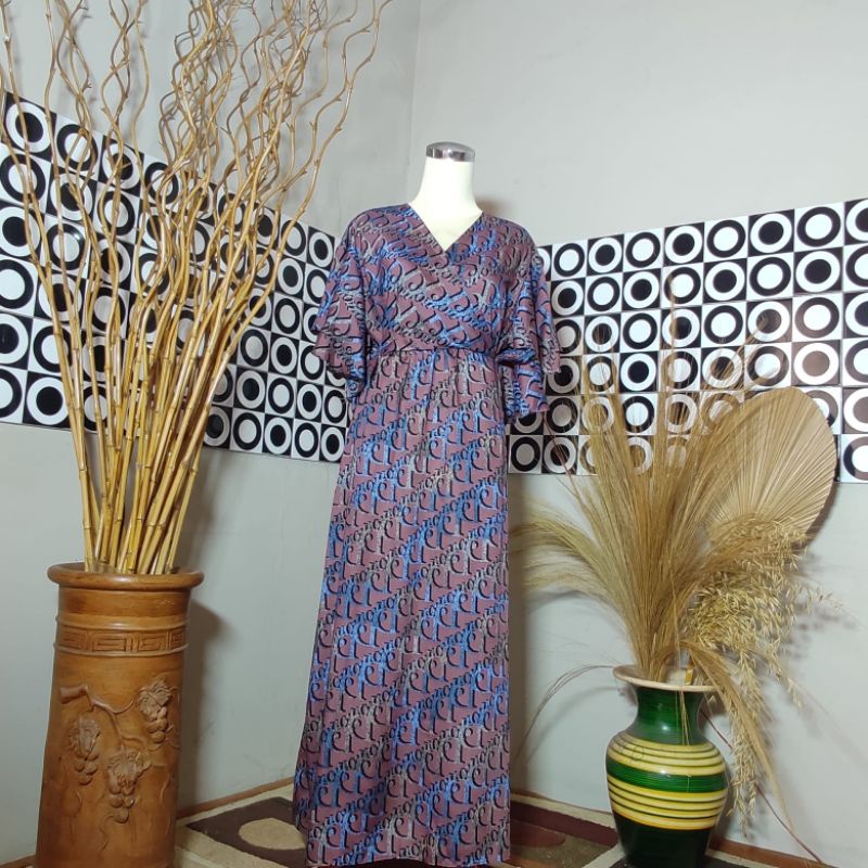 BESTSELLER DASTER KIMONO LENGAN LONCENG RAYON PREMIUM LD 120 PB 125 BUSUI FRIENDLY-Motif 43