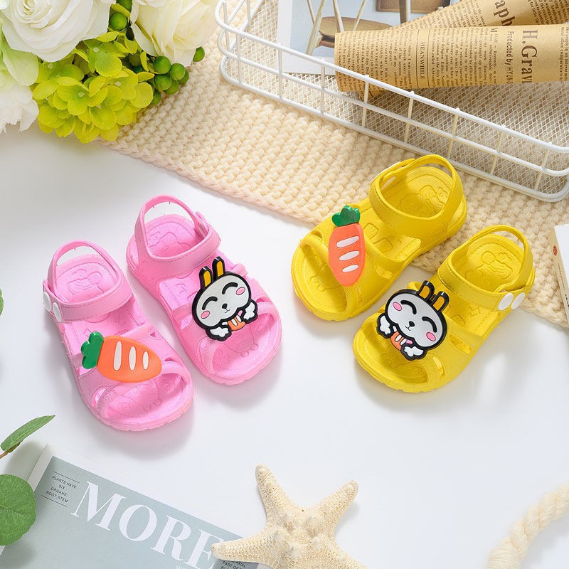 LittleAaron CASUAL BUNY Sepatu Sandal Anak Laki Laki Perempuan Bahan Karet Model Lucu 0-5 Tahun Import Sport Termurah