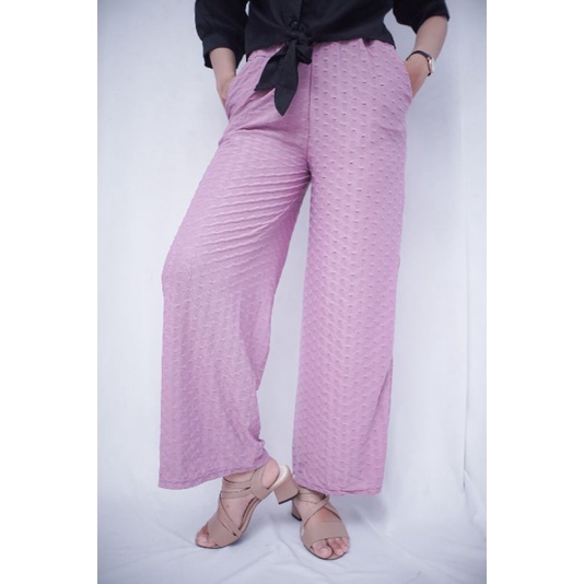 Kulot Crinkle Celana Kulot Crinkle UraGiri Celana Bahan Wanita Fashion Wanita