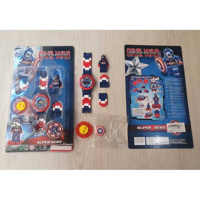 MAINAN LEGO JAM TANGAN AVENGER DIGITAL WATCH
