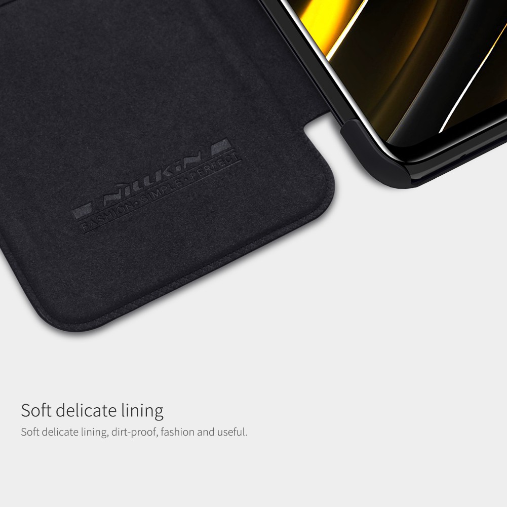 Flip Cover XIAOMI Poco M3 Nillkin Qin Leather Case Ori