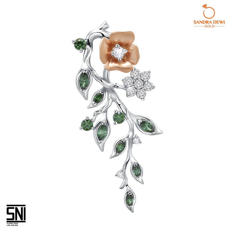 Liontin Emas Flower Rose Sandra Dewi Gold 3LSZ399