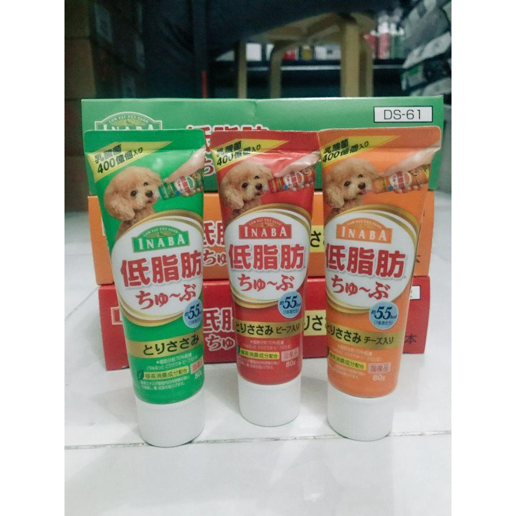 CIAO PROBIOTIC HAIRBALL GEL TREATS FOR DOG 80GR / SNACK ANJING