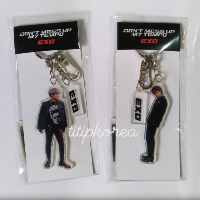 READY STOCK OFFICIAL EXO DMUMT ACRYLIC CHARM SET - DMUMT DON'T MESS UP MY TEMPO - KAI CHANYEOL