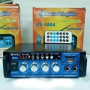 Amplifier karaoke mini TELI BT-188A bluetooth bass mantap