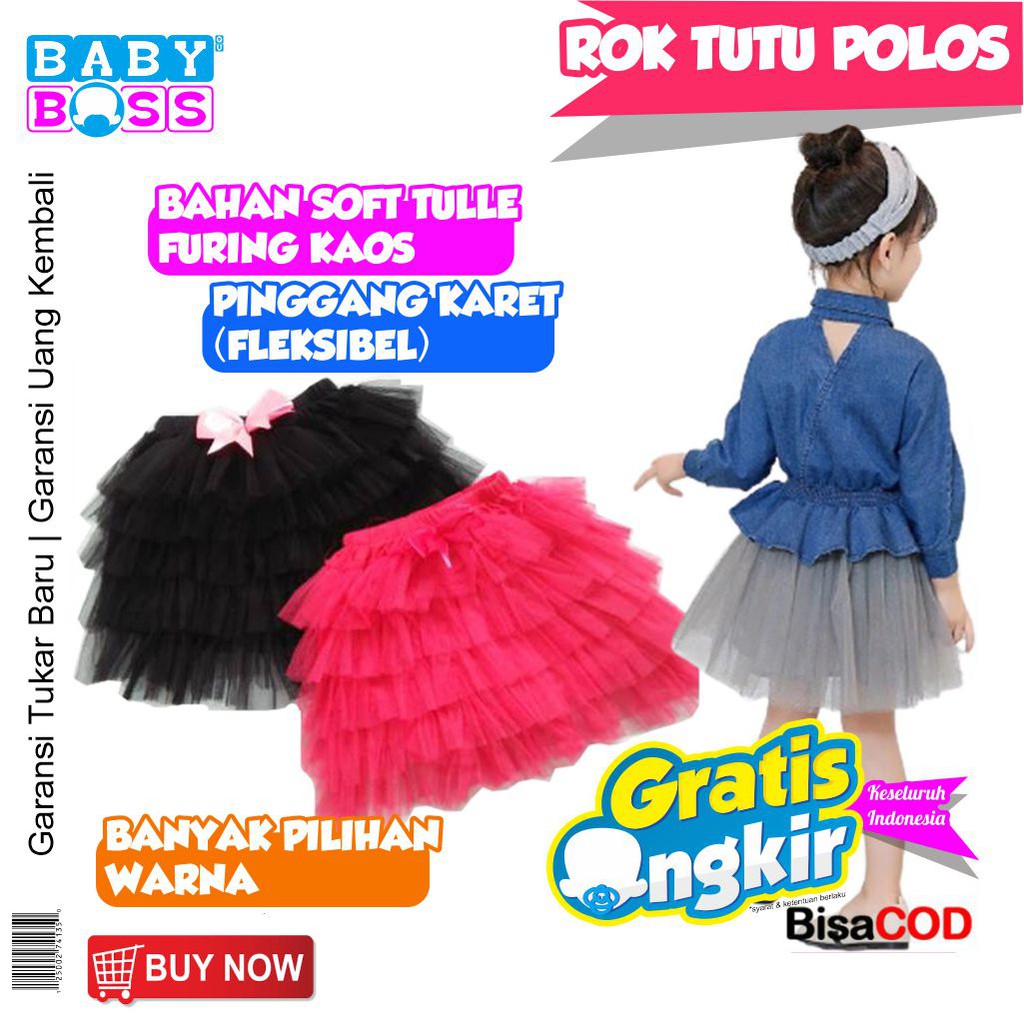 ROK TUTU ANAK POLOS / ROK TUTU ANAK / ROK TUTU BAYI / ROK ANAK PEREMPUAN / ROK TUTU MURAH / ROK ANAK