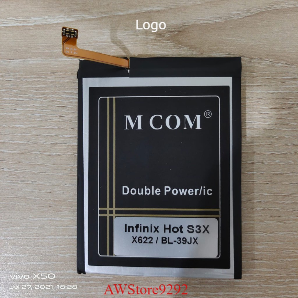 Mcom Battery Batere Batre Baterai Mcom Infinix Hot S3X X622 BL-39JX BL39JX BL 39JX