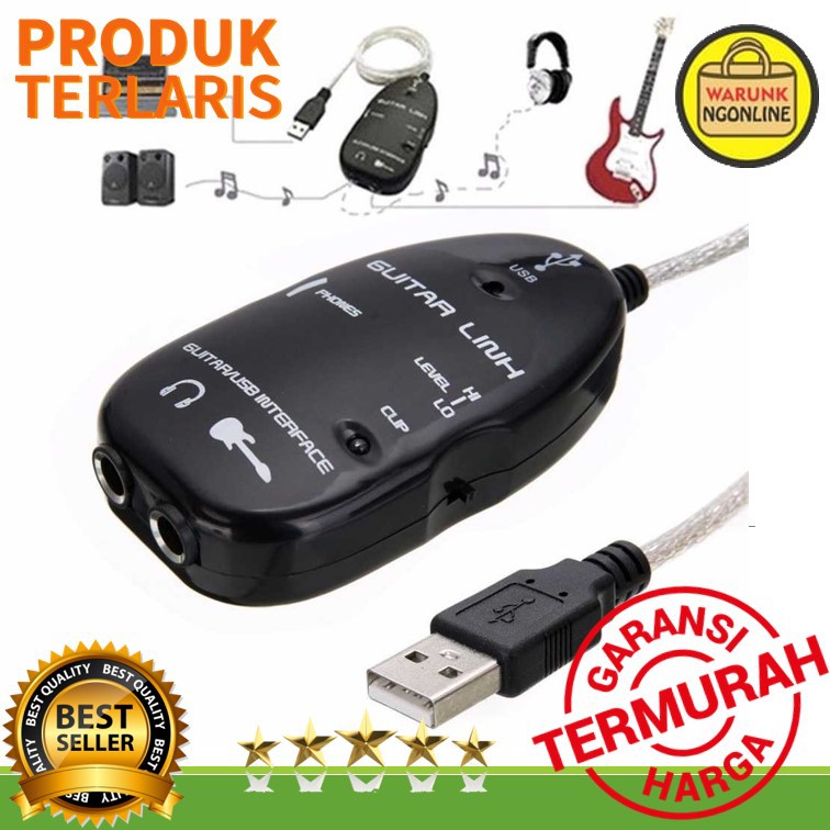 Alat penghubung gitar listrik ke USB laptop  - AY07