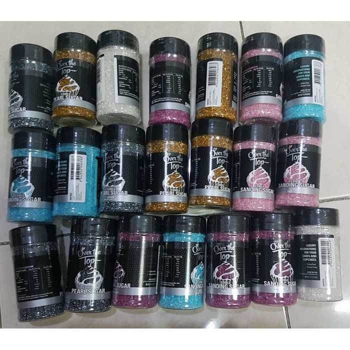 

OVER THE TOP - EDIBLE PEARL SUGAR - EDIBLE SANDING SUGAR
