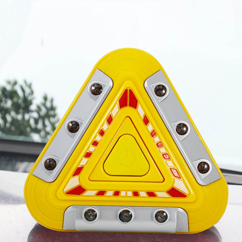 Emergency Light LED Flashing Warning Hazard Light Warning Triangle 9 LED - Lampu Peringatan Mobil