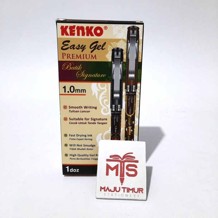 

Gaya Pulpen Kenko Easy Gel Premium Batik Signature 1.0Mm Terbatas