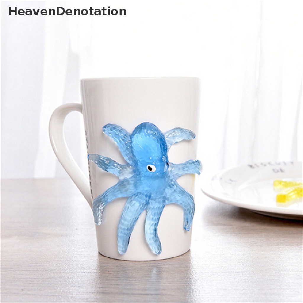 [HeavenDenotation] Soft Material Decompression Starfish Octopus Shark Kids Sticky Marine Animal Toy