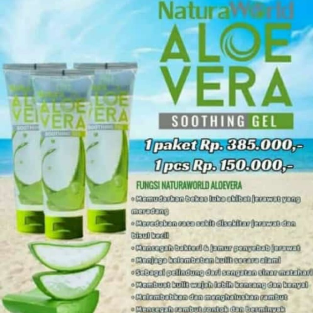 Natura world ALOE VERA gel multifungsi