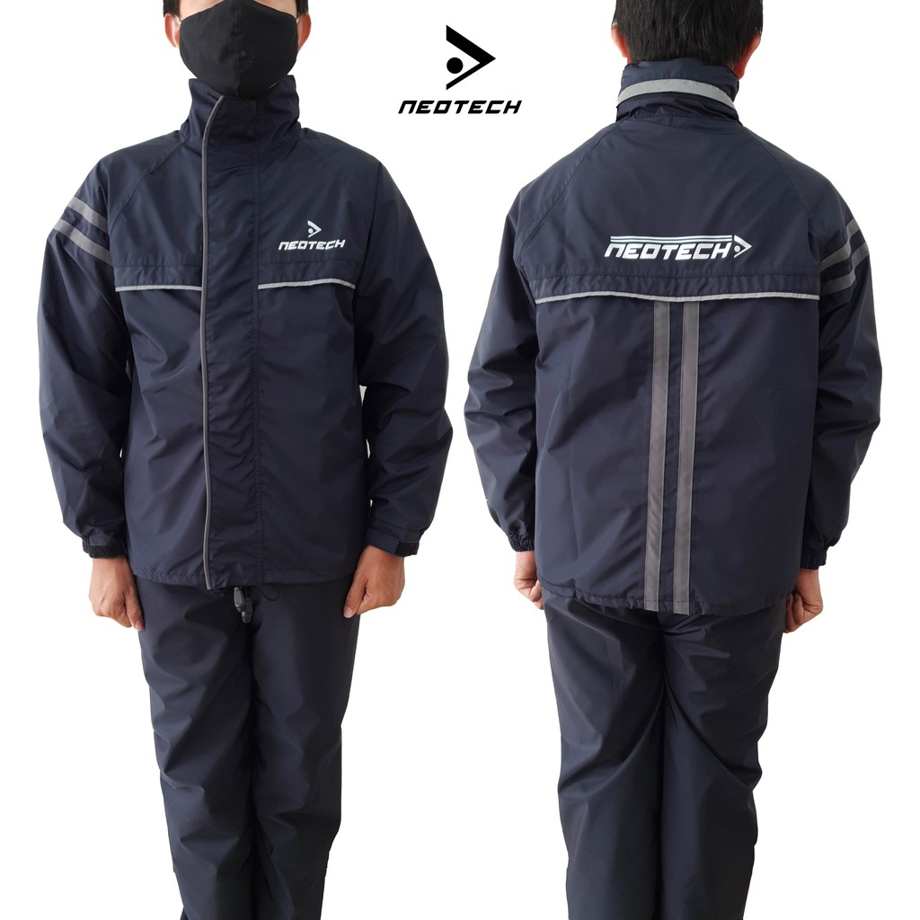 Jas Hujan Setelan Neotech NTRC0001 NAVY Rainsuit Racing Riding Gear Raincoat Taslan Anti Air