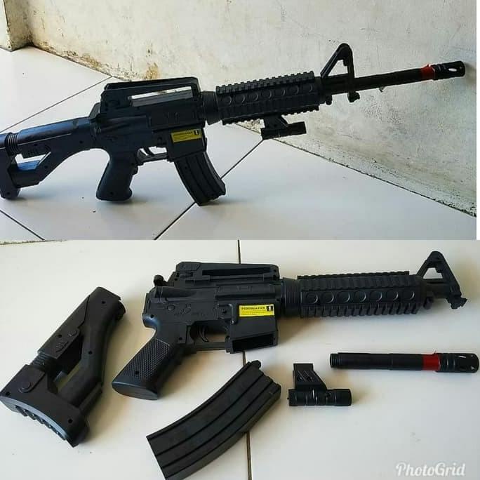 Jual M16 DCobra Laser Mainan Tembakan Spring Kokang M4a1 Sniper Airsoft ...