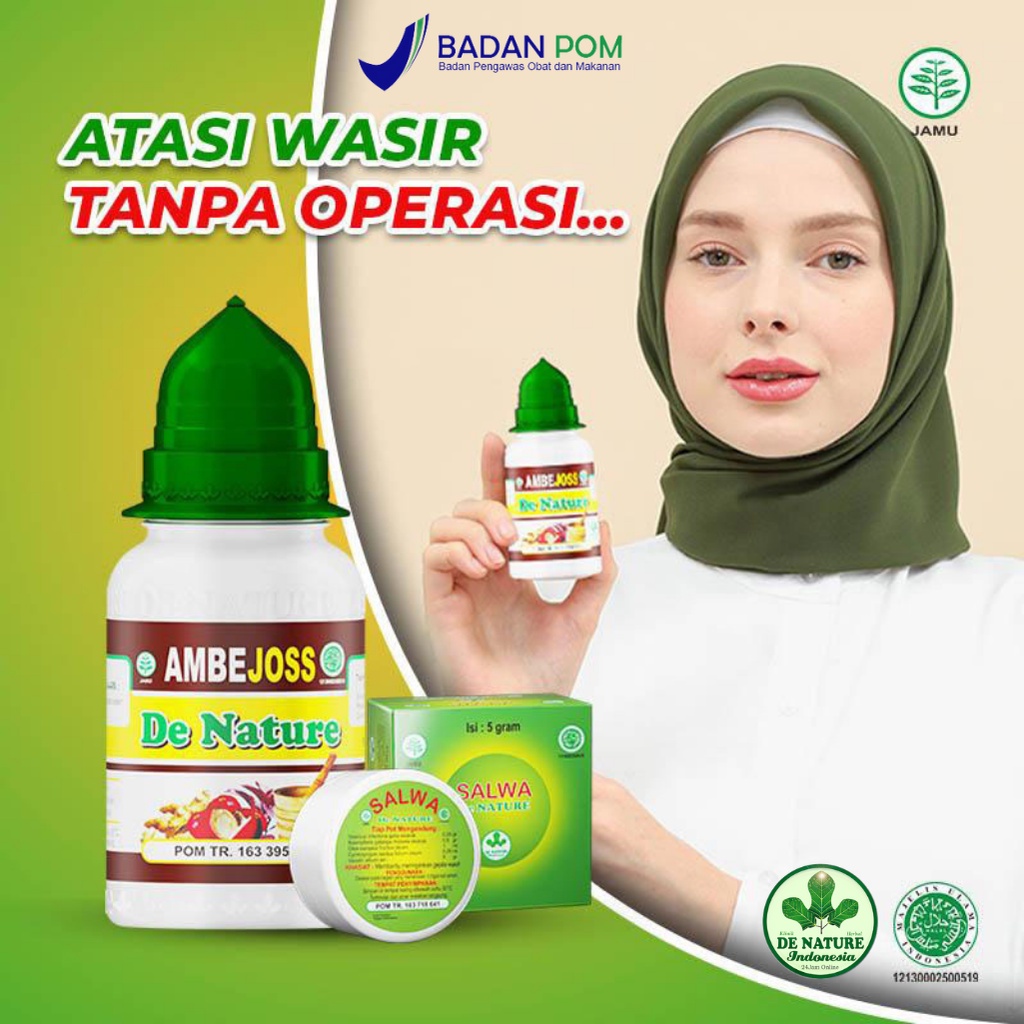 

ASLI OBAT WASIR AMBEIEN HERBAL AMBEJOSS SALEP SALWA DE NATURE