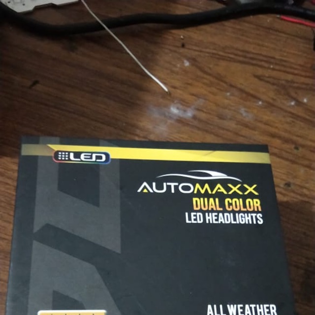 led automaxx h4 dual color 2 warna 3000k dan 6000k grs 6 bln