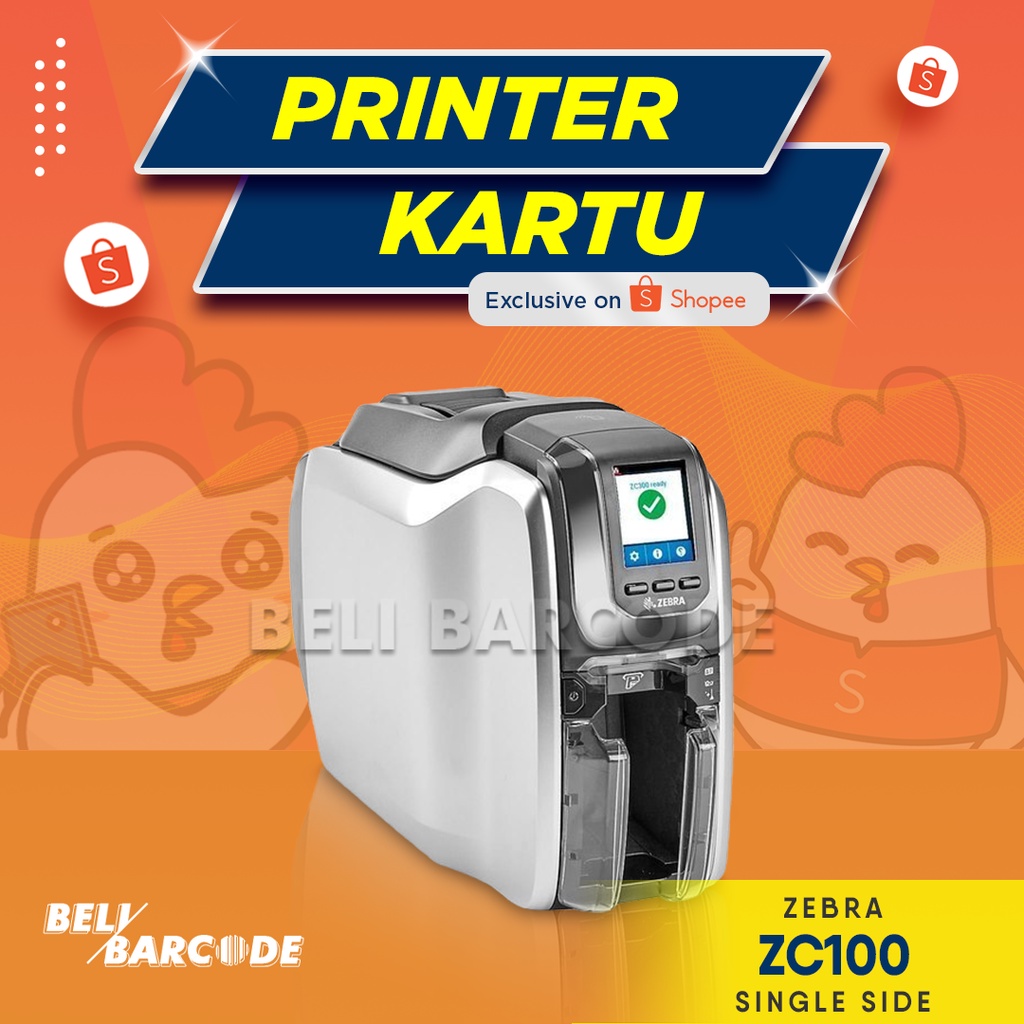 Printer Cetak Kartu Zebra ZC 100 Single Side 300 DPI