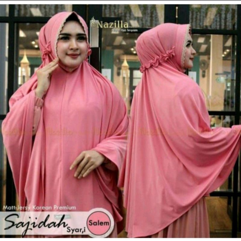 HIJAB SYAR'I JERSEY TALI BELAKANG UKURAN BESAR