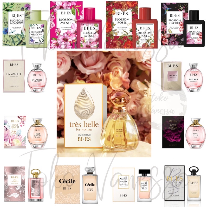 SALE BIES BI ES EDP 100ml Viva la Dolce / La Vanille / Love Elixir / I Just Love It / Tres Belle / I