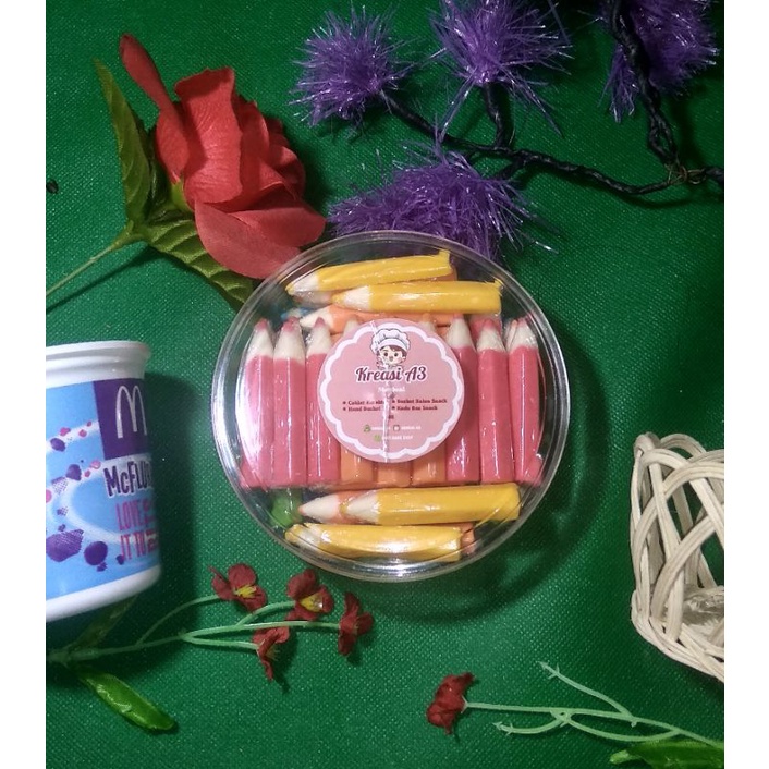 

Coklat Lebaran Bentuk Pensil || Coklat premium || Coklat karakter no Getir