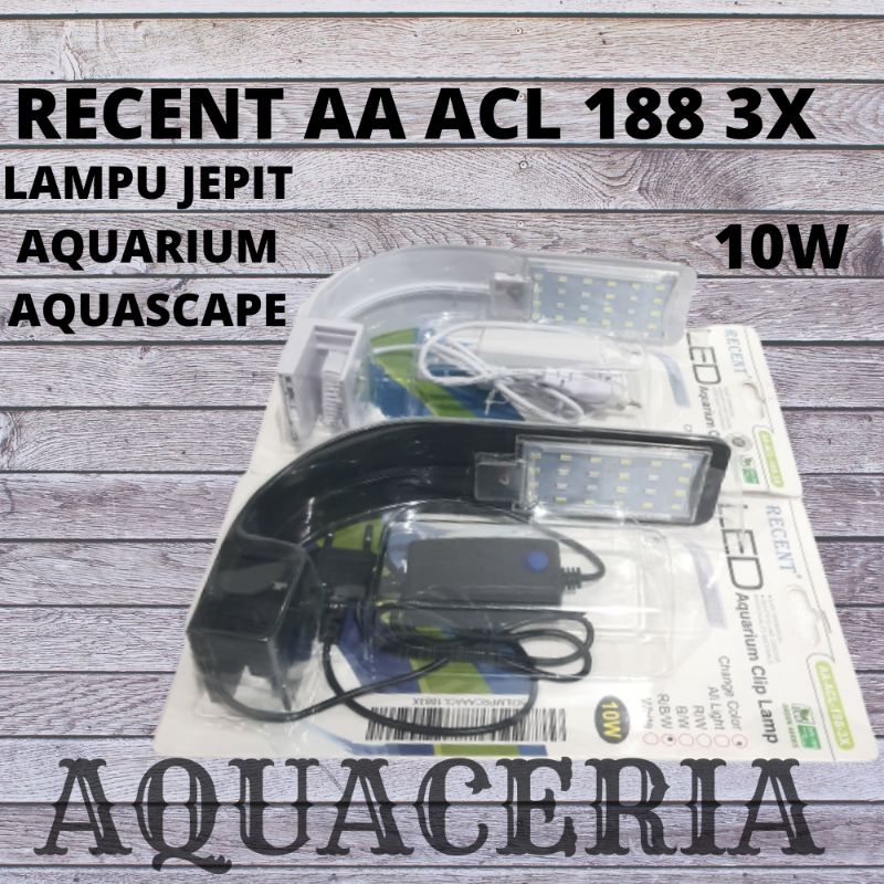 RECENT AA ACL 188 3X GANTI WARNA LAMPU JEPIT AQUARIUM AQUASCAPE