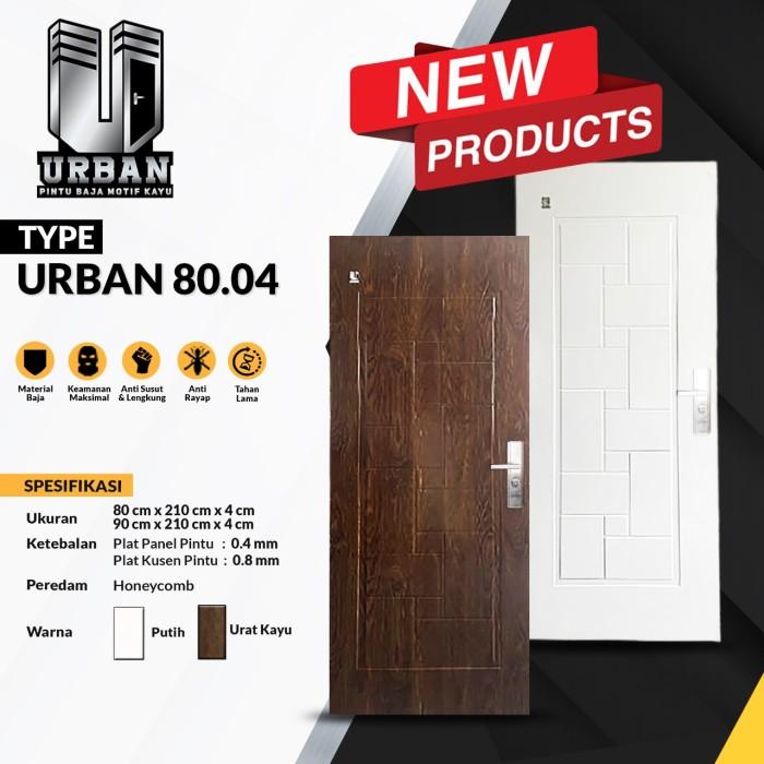 Pintu Kamar | Pintu Rumah Baja Fortress 80X210 - Urban 80.04