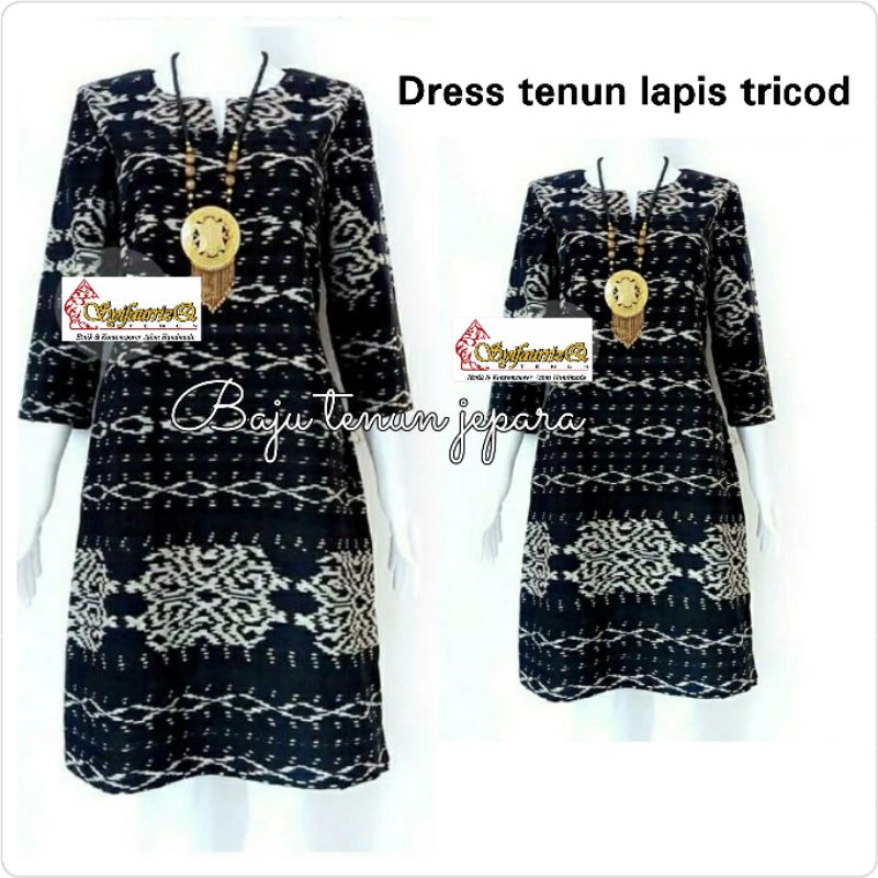 Dress tenun blangket lurik DTB 06