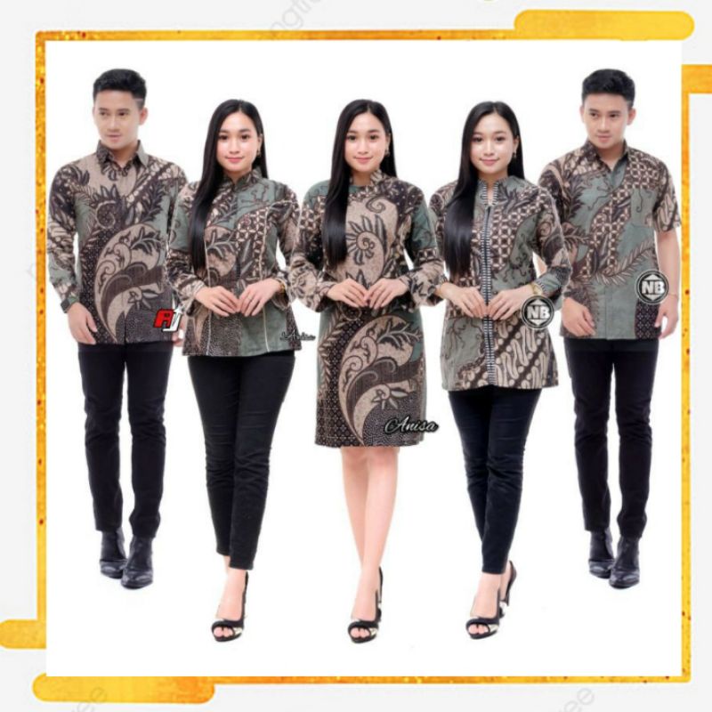 Batik Couple Terbaru Bahan Katun Serap Keringat Murah Berkualitas Mewwah