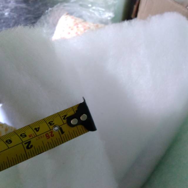 Dacron dakron lembaran bedcover 210cm press 7oz putih lembut