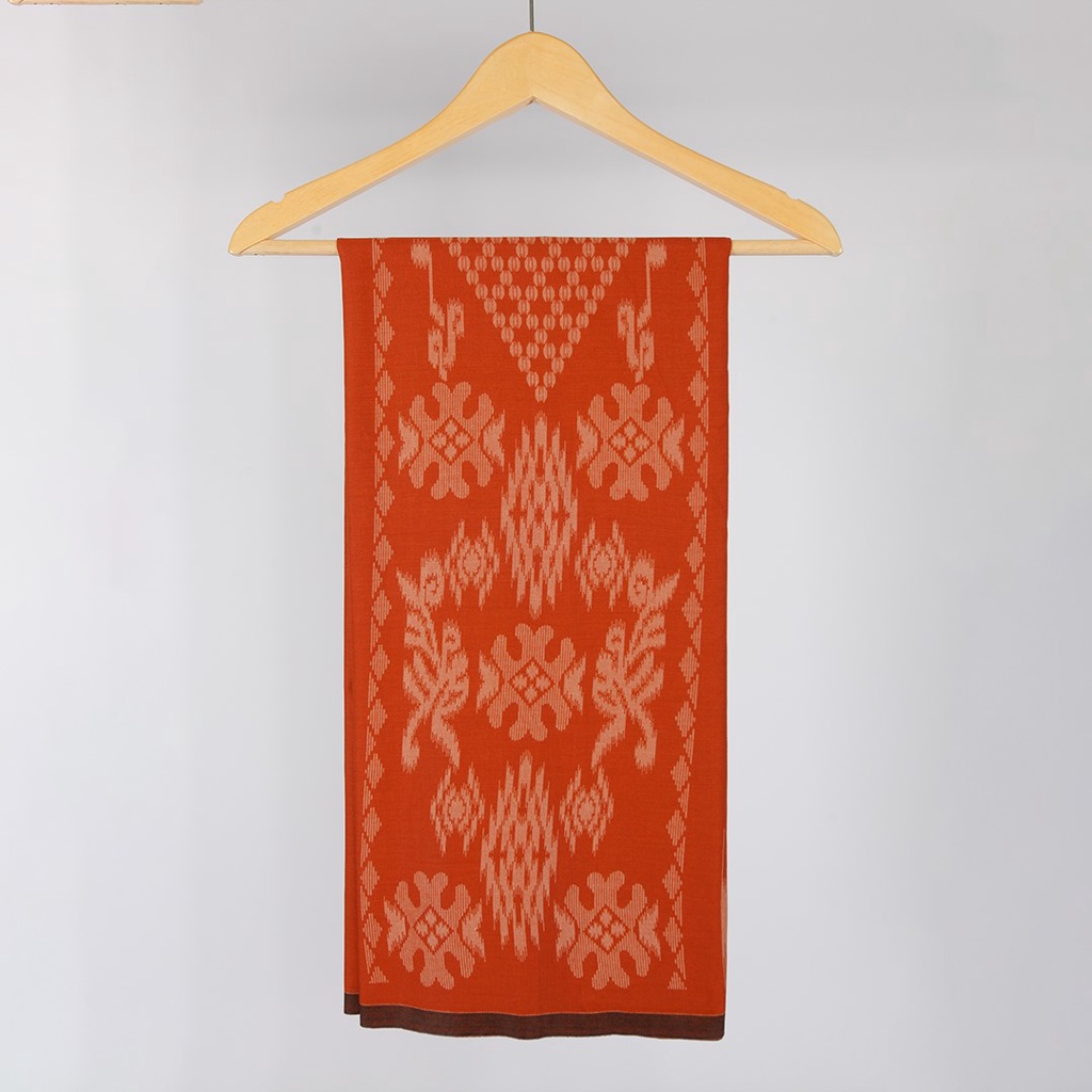 Sarung Mangga Anak Junior Kembang Merah Bata JRK13