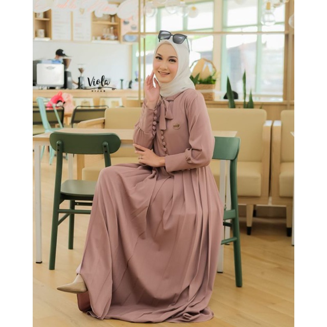 HASEENA DRESS ORIGINAL VIOLA HIJAB/DRESS VIOLA/DRESS/GAMIS/PAKAIAN WANITA/FASHION MUSLIMAH
