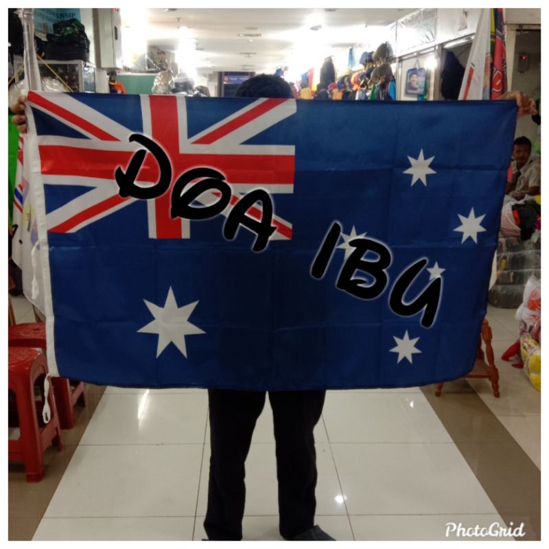 

best seller bendera AUSTRALIA bahan satin 90cm x 135cm