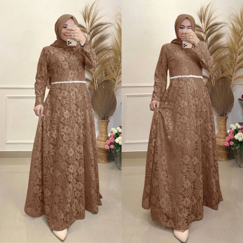 MAXI YUNAYA GAMIS BRUKAT GAMIS UNDANGAN GAMIS KONDANGAN GAMIS SERAGAMAN GAMIS MUTIARA