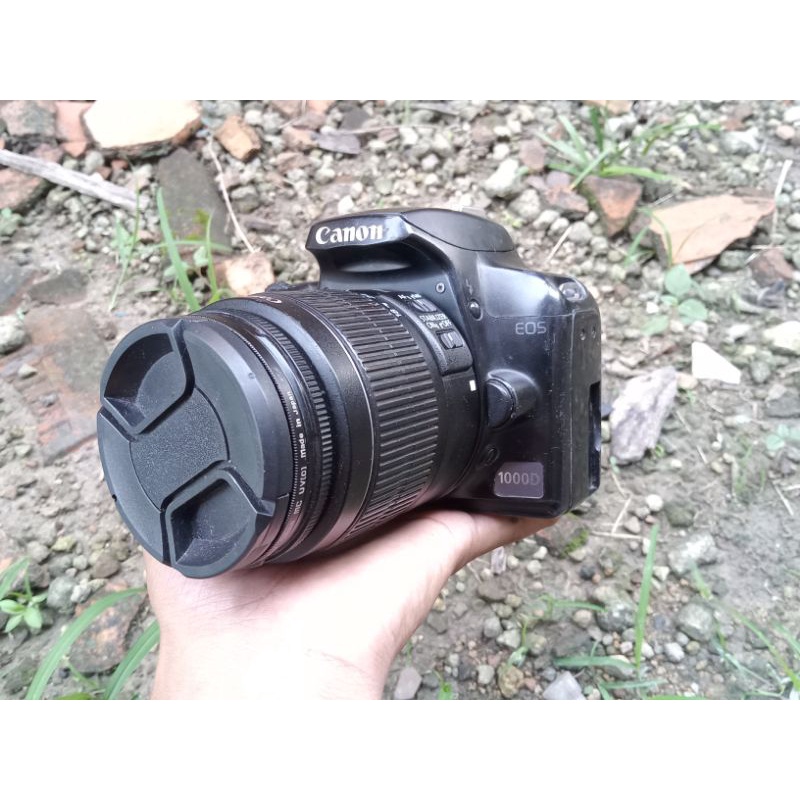CAMERA MURAH CANON 1000D NO VIGNET  LENGKAP DAN NORMAL-BODY+LENSA