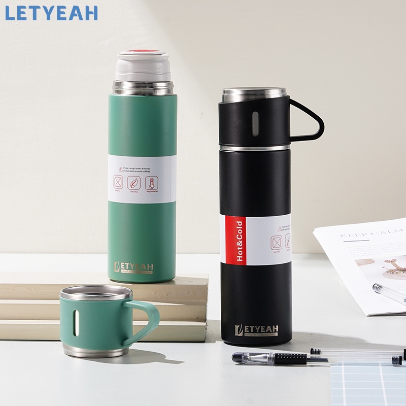 letyeah 500ml Termos air panas /dingin portable / botol minum vacuum flask stainless