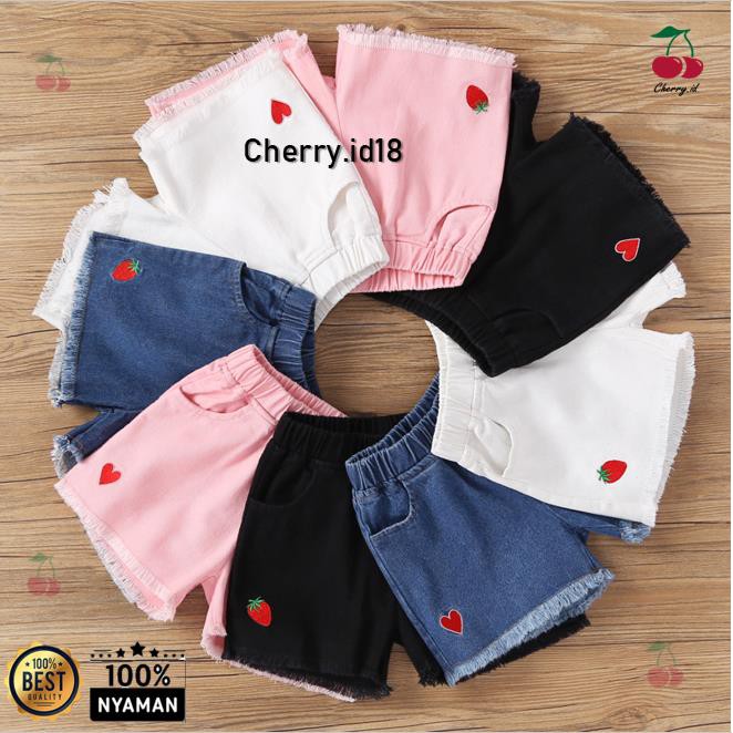 Cherry COD Celana Pendek Anak Perempuan / Hotpen Anak Perempuan Love CP02