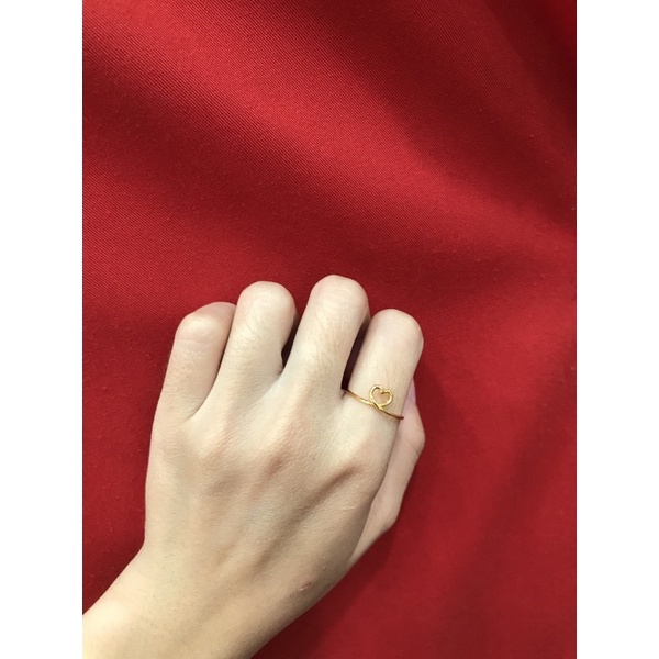 cincin love simple emas asli 375/8k