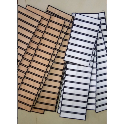 Kotak Nama Sekolah Bordir Kosong