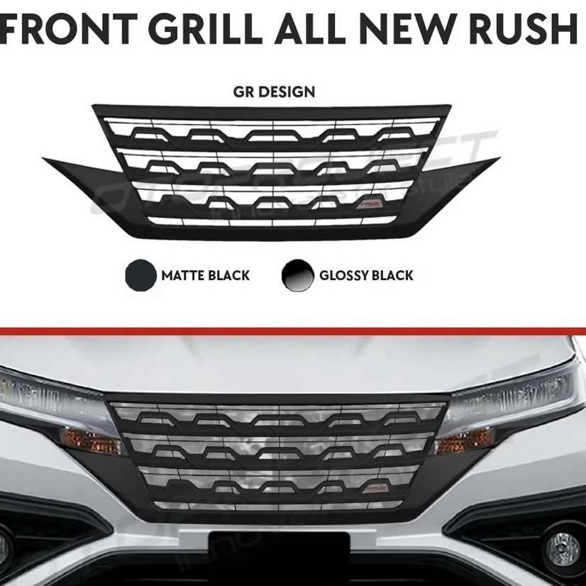 Grill depan TRD black mobil all new rush ferrari variasi