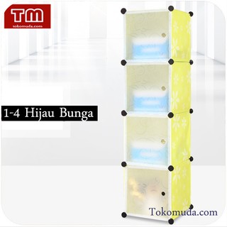 Lemari Plastik 1 4 Transparan Pintu Rak Buku Baju Anti Air Lemari Plastik 1 4 Transparan Pintu Rak Buku Baju Anti Air