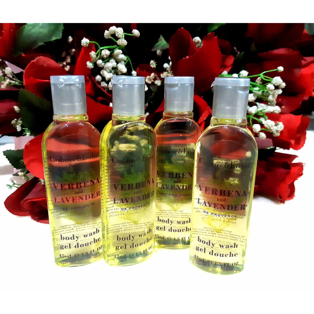 Crabtree and Evelyn body wash 45 ml- sabun mandi ori new
