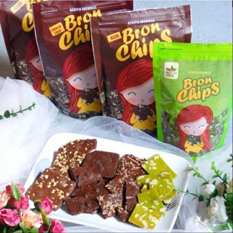 

BRONCHIPS varian Choco chips, Keju, Kacang, Greentea Almond, Moccachino