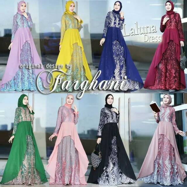 Laluna dress by farghani gaun pesta