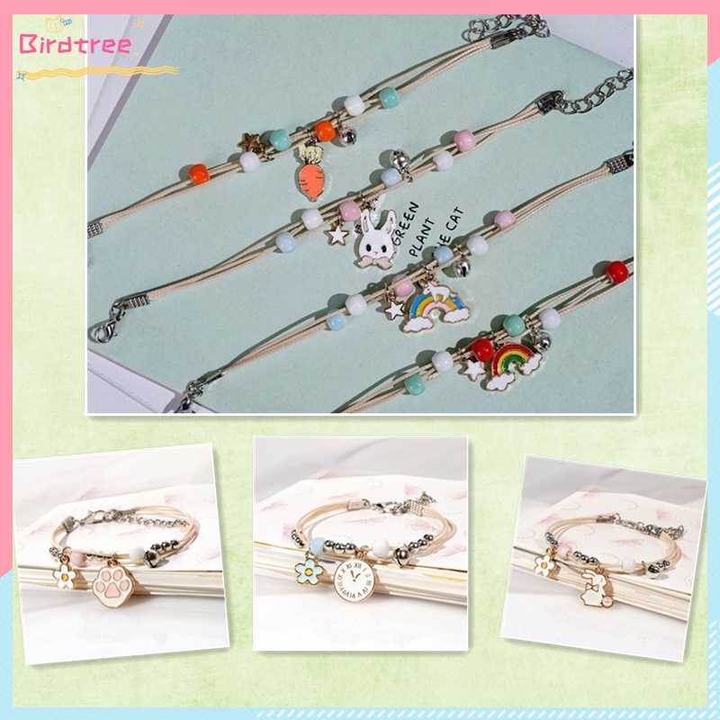 ❤️Daisy Gelang Gadis Kartun Manik Keramik Perhiasan  Mahasiswa Hadiah Ulang Tahun Gelang Fashion Sel