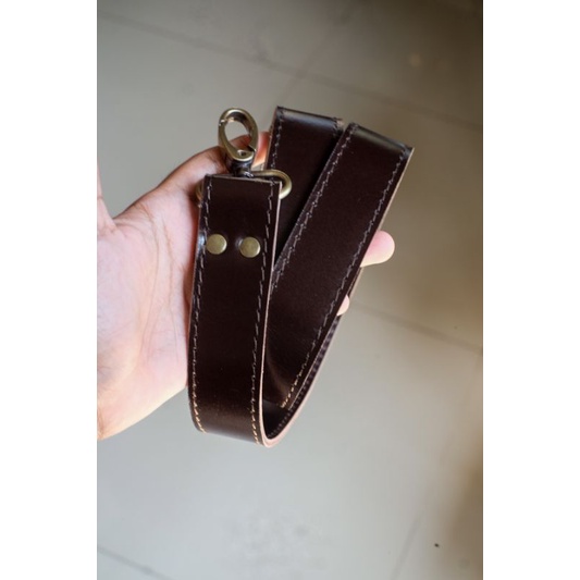 Longstrap 3cm Darkbrown