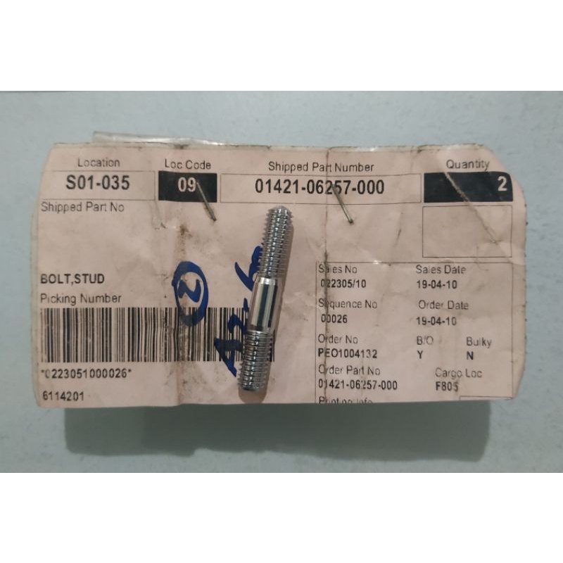 Stud Bolt Thunder 250 CC