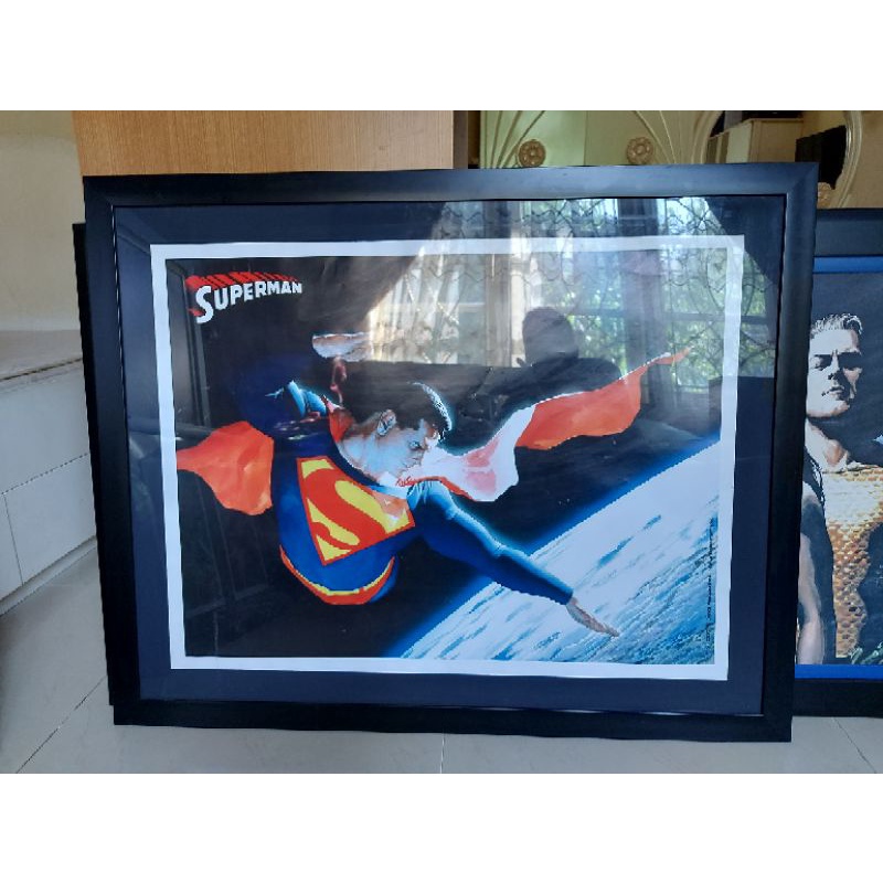 Superman Alex Ross Poster Framed