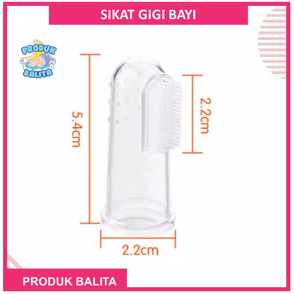 Sikat Gigi Bayi Silikon Sikat gigi Jari Bayi Finger Tooth Brush