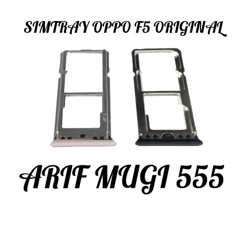 Simtray Slot Sim Card Tempat Kartu Oppo F5/A73 Original